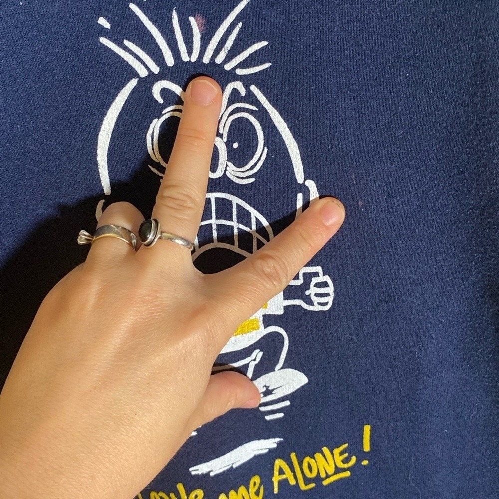Vintage 1996 Jerzees leave me alone! Attitude dude size large unisex 90s - Picture 7 of 11